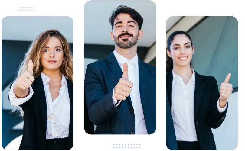 People giving thumbs up